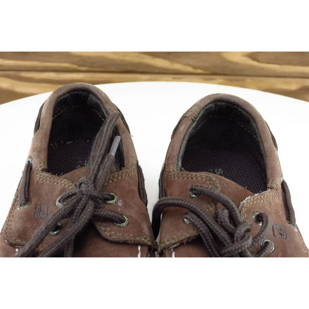 Sperry‎ Top-Sider Toddler Boys 11 Medium Brown Boat Shoe Leather Interpid